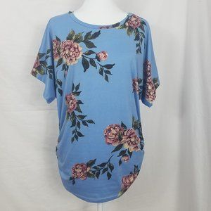 Urban Cleo Floral Print Blouse Size Large